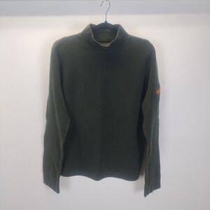 Vintage Abercrombie & Fitch Olive Green Mens Mock Neck Long Sleeve XL‎ 90s Y2K